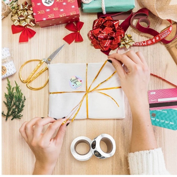 1” Thank you Floral  Stickers - 500 pcs - NWT - Picture 5 of 5